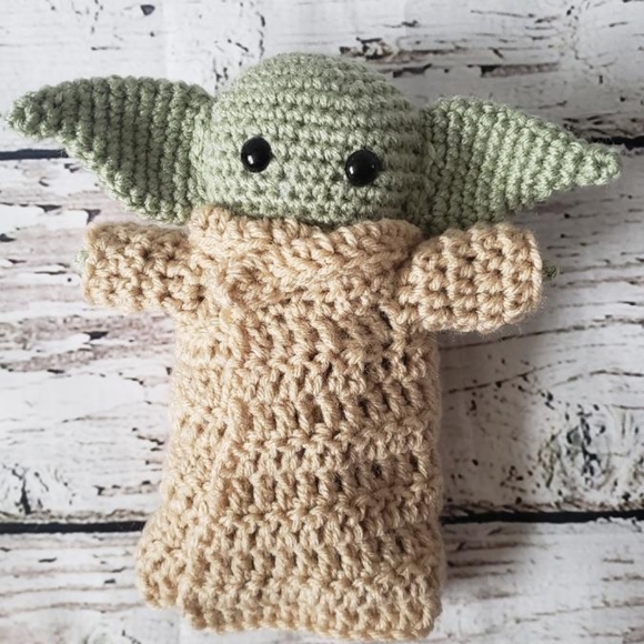 Crochet Baby Yoda Inspired Amigurumi - Picture 8 of 8